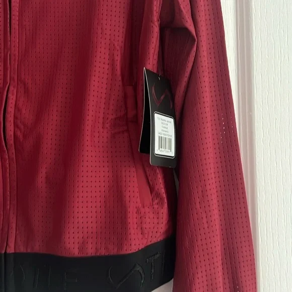 TLF mesh maroon Maddox Jacket medium zip up lightweight athletic casual - Picture 5 of 11